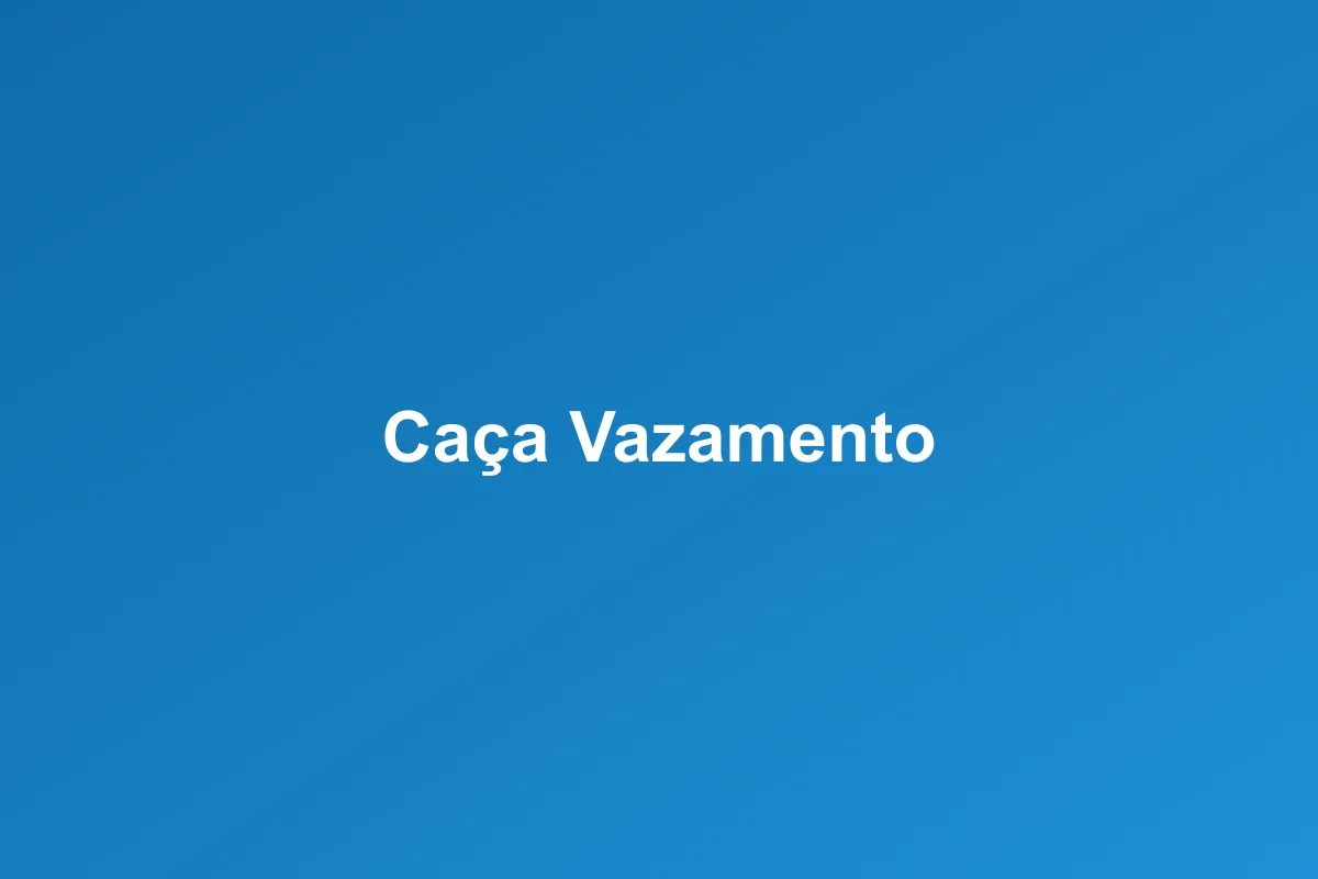 Caça vazamentos em Recife – detecção precisa e não invasiva
