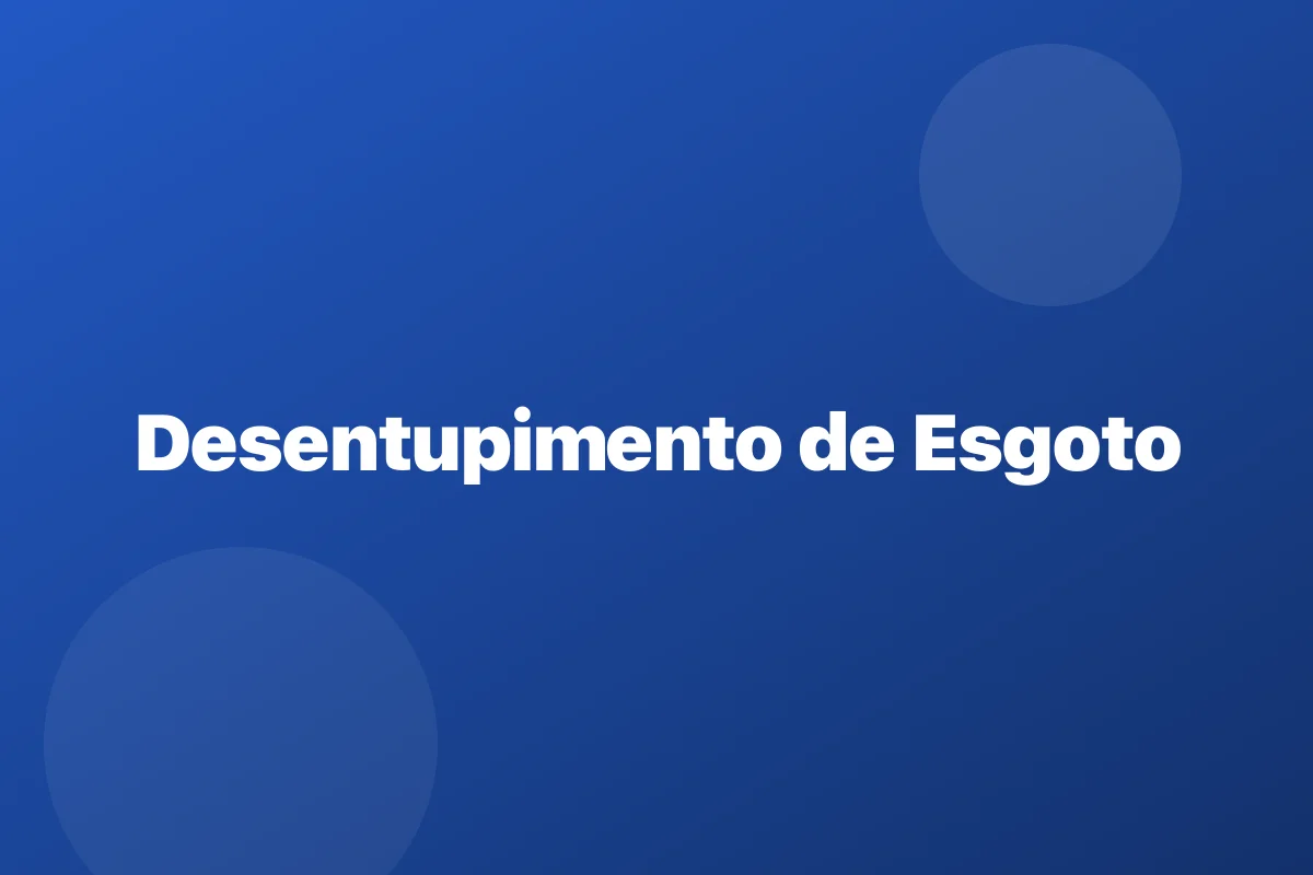 Desentupimento de esgoto em Recife – limpeza da coluna